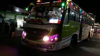 preview picture of video 'THIRUPATTUR NIGHT TIME GLITERS COLOURFULLY RIDING ON VARIOUS BUSES'