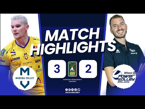 Valsa Group Modena vs. Allianz Milano - VBW - SuperLega - Match Highlights