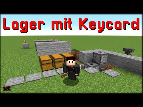 EIN LAGER per KEYCARD und REDSTONE sichern | EINFACH | Tutorial