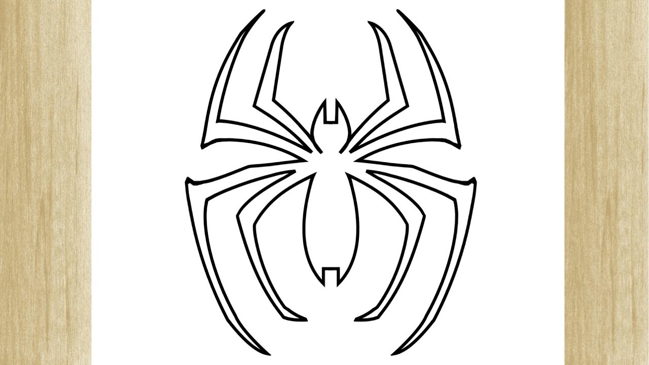 COMO DESENHAR O EMBLEMA DO HOMEM ARANHA