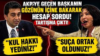 Ülkü İnanlı AKP’ye geçen Eren Ali Bingöl’ün gözününün içine bakarak he