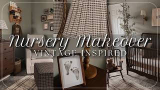 Vintage Inspired Nursery Makeover | Neutral Nursery Decor | Nursery Tour