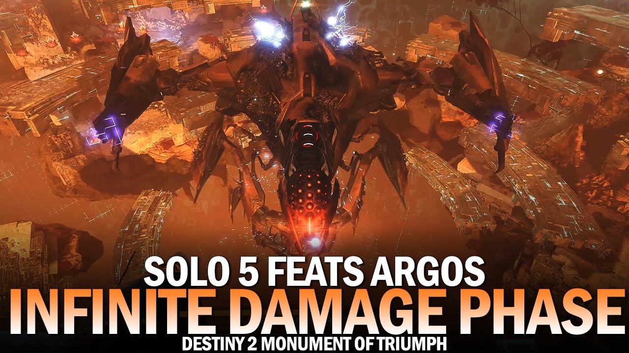 Solo 5 Feats Pantheon Argos - Infinite Damage Phase Glitch [Destiny 2]