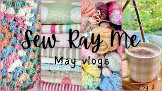 Sew Ray Me May vlogs - vlog 2. Sewing, gardening and hot days! 🪡🌸🌞