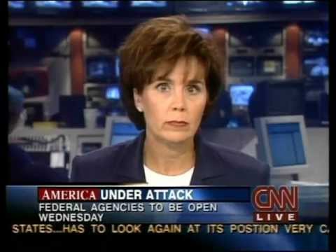 CNN 9/11 LIVE TV Coverage (9/12/01) 12:30 A.M - 12:45 A.M