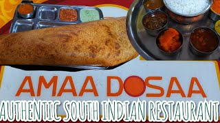 HOW TO EAT A THAALI!! Great South Indian food at AMAA DOSAA restaurant in Birmingham