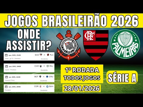 ALL THE GAMES OF THE 2026 BRAZILIAN CHAMPIONSHIP - BRAZILIAN CHAMPIONSHIP TODAY 2026 BRAZILIAN CH...