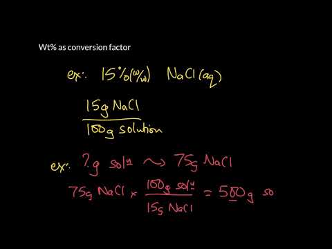 Week 3 -10. Percent (%) concentrations, parts-per-million (ppm), and parts-per-billion (ppb).