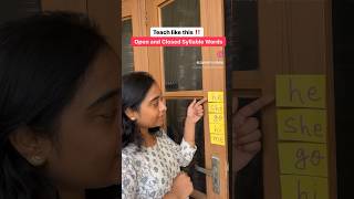 Open and closed syllable  #phonics #phonicsactivities #phonicsteaching #phonicsactivitybasedlearning