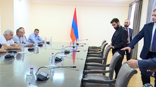 Ararat Mirzoyan received the delegation of the deputies of the National Assembly of Artsakh