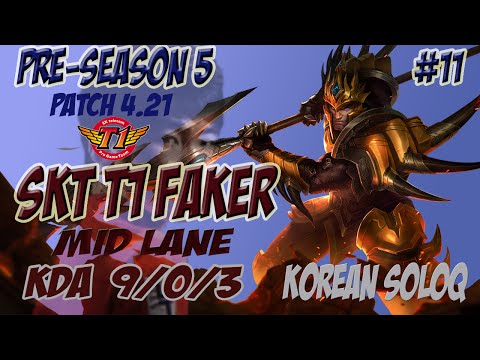 SKT T1 Faker - Jarvan IV vs LeBlanc - KR SoloQ