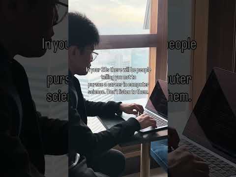 In your 20s, a lot of people will tell you tech is “too hard.” Keep going.  #coding #skapi #office