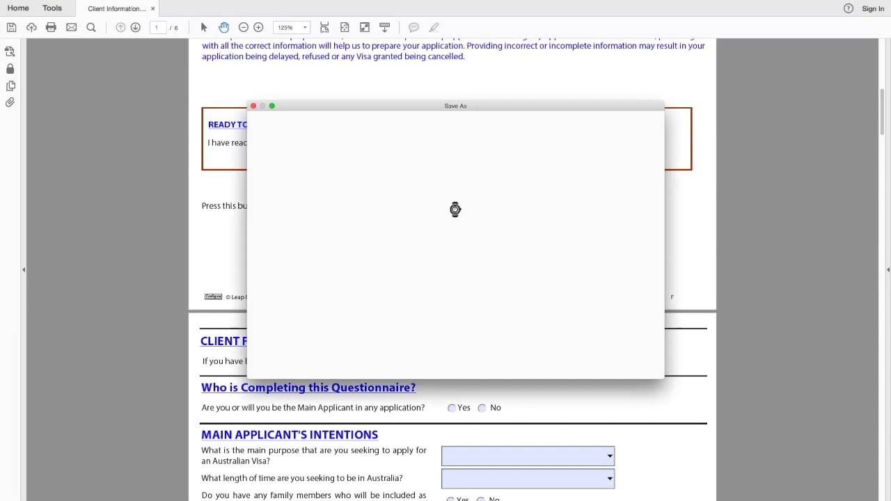 Tips - Completing our Client Information Questionnaire