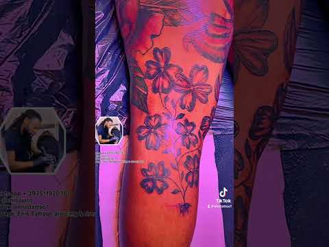 Back Thigh Script Tattoos