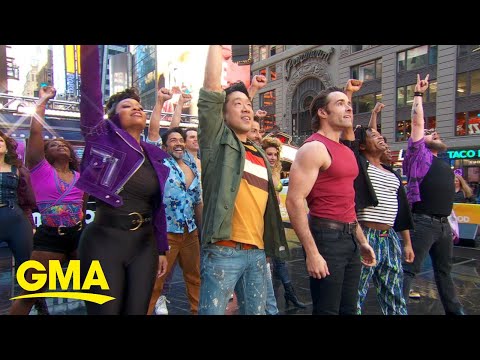 The Broadway cast of The Heart of Rock and Roll performs on Good Morning America
