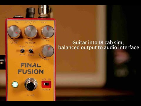 【GIGAGAIN】Final Fusion Cab Sim DI Box Pedal-Sound Demo(no talking)