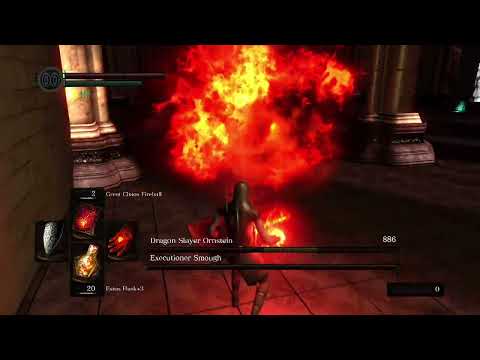 Dark Souls Remastered: Soul Level 1 vs Ornstein and Smough (no healing)