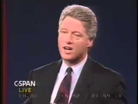 George Bush v Bill Clinton 1992 Debate Short