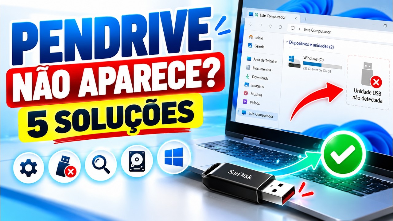 Corrigir Pendrive Não Reconhecido no Windows