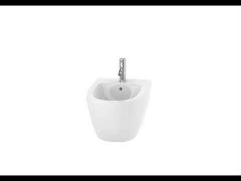 Roca Ona Black bide konzolni sa rupom za bateriju 36x53x29 ovalni A357685080