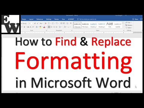 How to Find and Replace Formatting in Microsoft Word