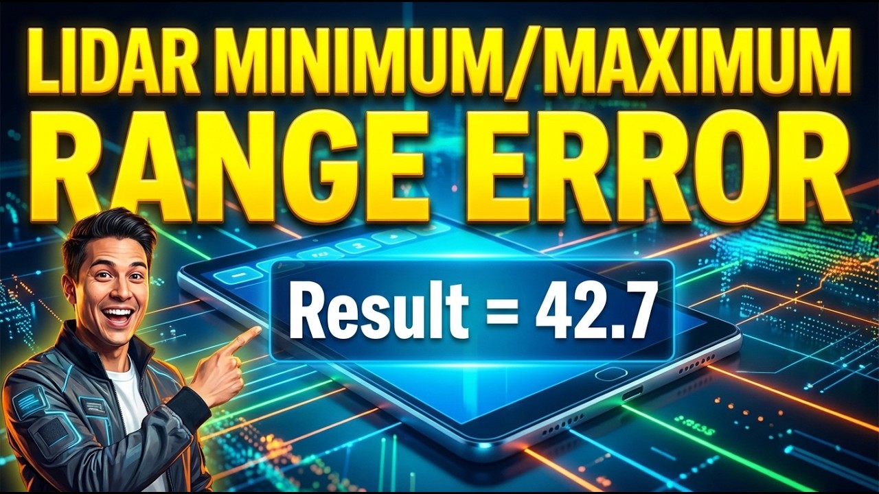 LiDAR Minimum/Maximum Range Error Calculator