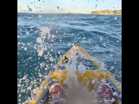 Choppy sea! #kayaking #roughwater #kayaker #newzealand