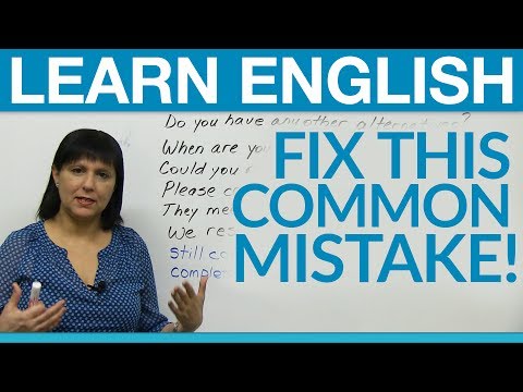 English Vocabulary: Find the Mistake