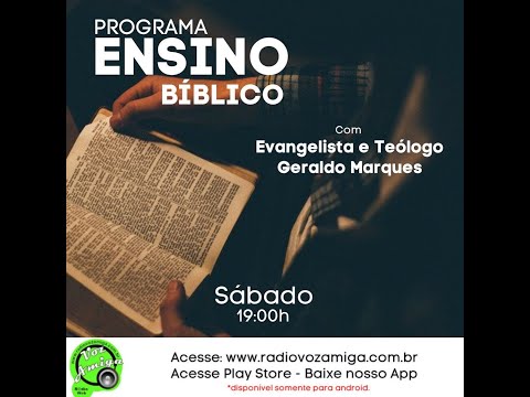PROGRAMA ENSINO BÍBLICO - TEMA: VISÃO ESPIRITUAL CRISTÃ DIA 22-10-22