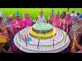 300 Pounds Vanilla Cake Making To Celebrate 3 Million Subscribers Big Beautiful Design Cake