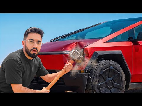 اختبرت قوة اغرب سيارة بالعالم ! 🔨🔥