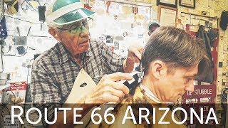 Old Time Classic HairCut and History Lesson with the Guardian Angel of Route 66 – Seligman AZ