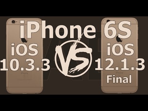 Retro iPhone 6S Speed Test : iOS 10.3.3 vs iOS 12.1.3 Final Video