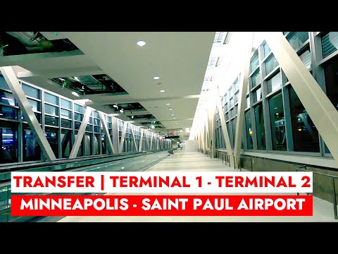 🇺🇸MSP ✈️Transferring for Terminal 1 to Terminal 2 | Minneapolis-Saint Paul International Airport, MN