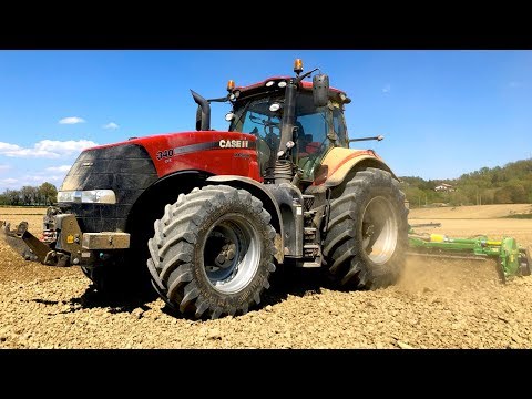 CASE IH MAGNUM 340 CVX-ROTARY TILLER 5.2 MT- Tractor CAB VIEW