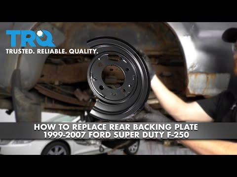 How to Replace Rear Backing Plate 1999-2007 Ford Super Duty F-250