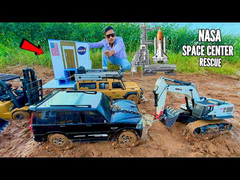 RC Traxxas Nissan Epic Mud Rescue Of Giant Truck - Chatpat toy tv