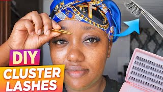DIY Cluster Lashes for Beginners | Quick&Easy | last to 3-4 weeks #tutorial #lashes #lashextensions 
