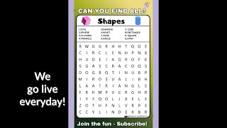 🔻Geometric Puzzle Challenge | Live Word Search