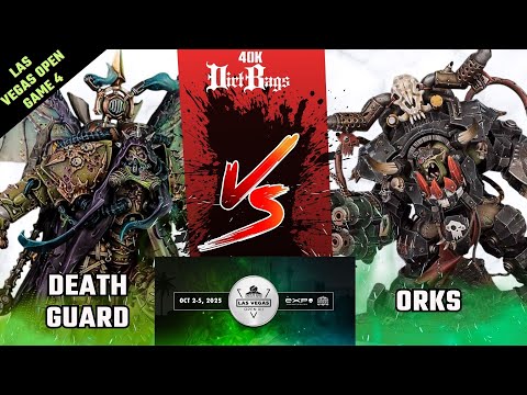 Death Guard vs Orks LVO Recap Game 4 | Competitive | Warhammer 40k Battle Report