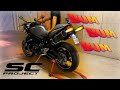 Street Triple R 675 SOUND Stock Vs Sc Project EXHAUST