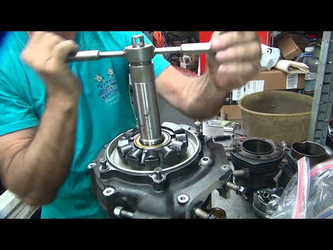 #103 80ci shovelhead setting lefthand timken endplay flywheel install repair 80 harley tatro machine