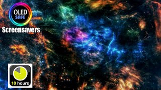 Nebula 2 Multicolor Screensaver - 10 Hours - 4K - OLED Safe