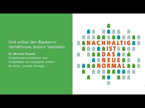 DGNB Talks "Nachhaltig ist das neue Normal": Dr. Michael Kopatz