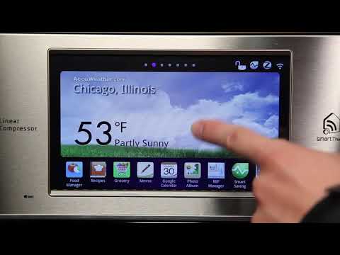 LG Refrigerator ThinQ - Setting Weather
