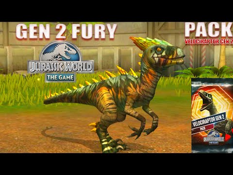 GEN 2 FURY VELOCIRAPTOR GEN 2 PACK  - JURASSIC WORLD THE GAME