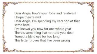 Badfinger - Dear Angie Lyrics