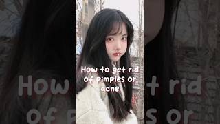 how to get rid of pimples or acne #aesthetic #cute #korean #glowup #beauty #pimples #acne
