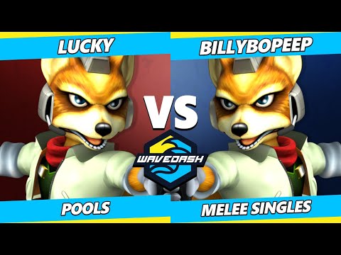Wavedash 2023 - Lucky (Fox) Vs. billybobeep (Fox) Smash Melee - SSBM