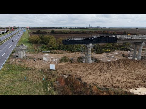 Nova pruga od Aerodroma Nikola Tesla do Zemun Polja - dron snimak